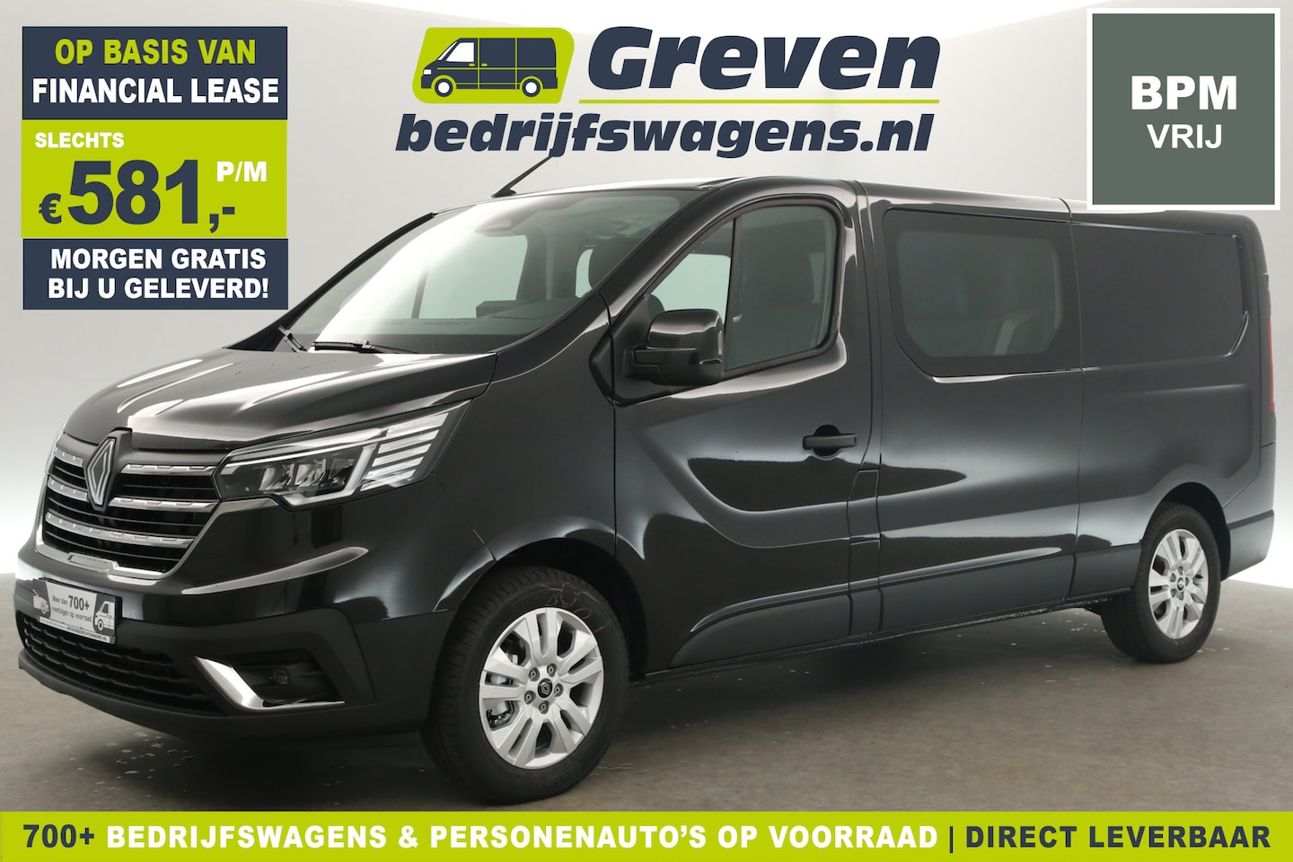 Renault Trafic - 2.0 dCi L2H1 BPM Vrij | DC Airco 5 Persoons LED Cruise Camera Carplay Virtual 17"LMV PDC T - AutoWereld.nl