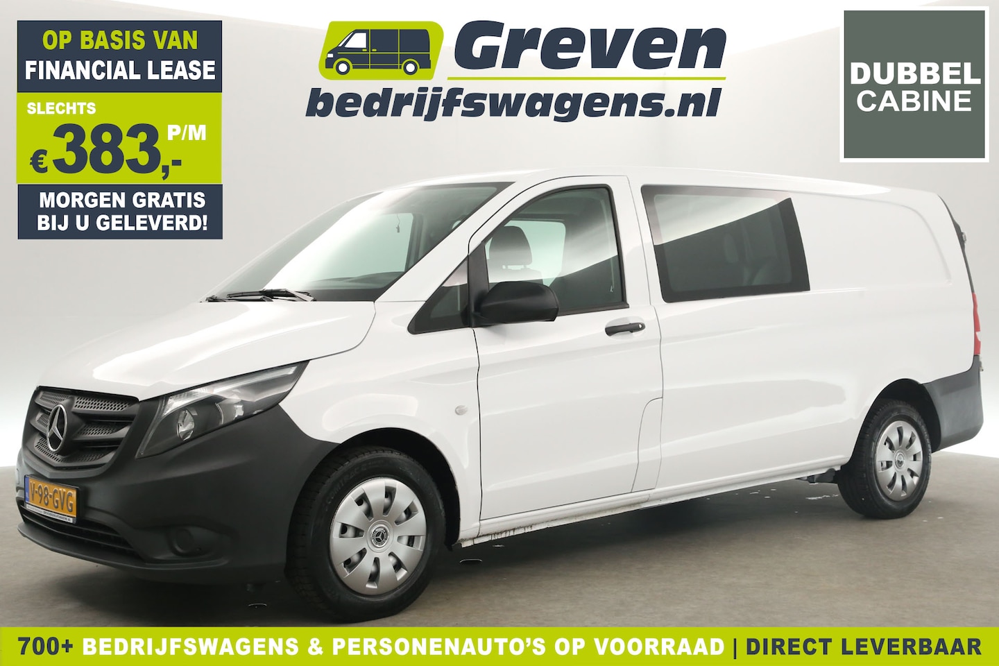 Mercedes-Benz Vito - 114 CDI Extra Lang Automaat Dubbele Cabine Airco Cruise Camera Navi 6 Persoons Elektrpakke - AutoWereld.nl