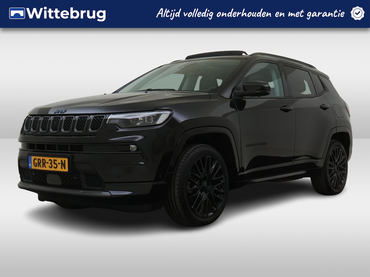 Jeep Compass - 4xe 240 Plug-in Hybrid Electric S Schuif kanteldak | Leder interieur | Navigatie | Camera - AutoWereld.nl