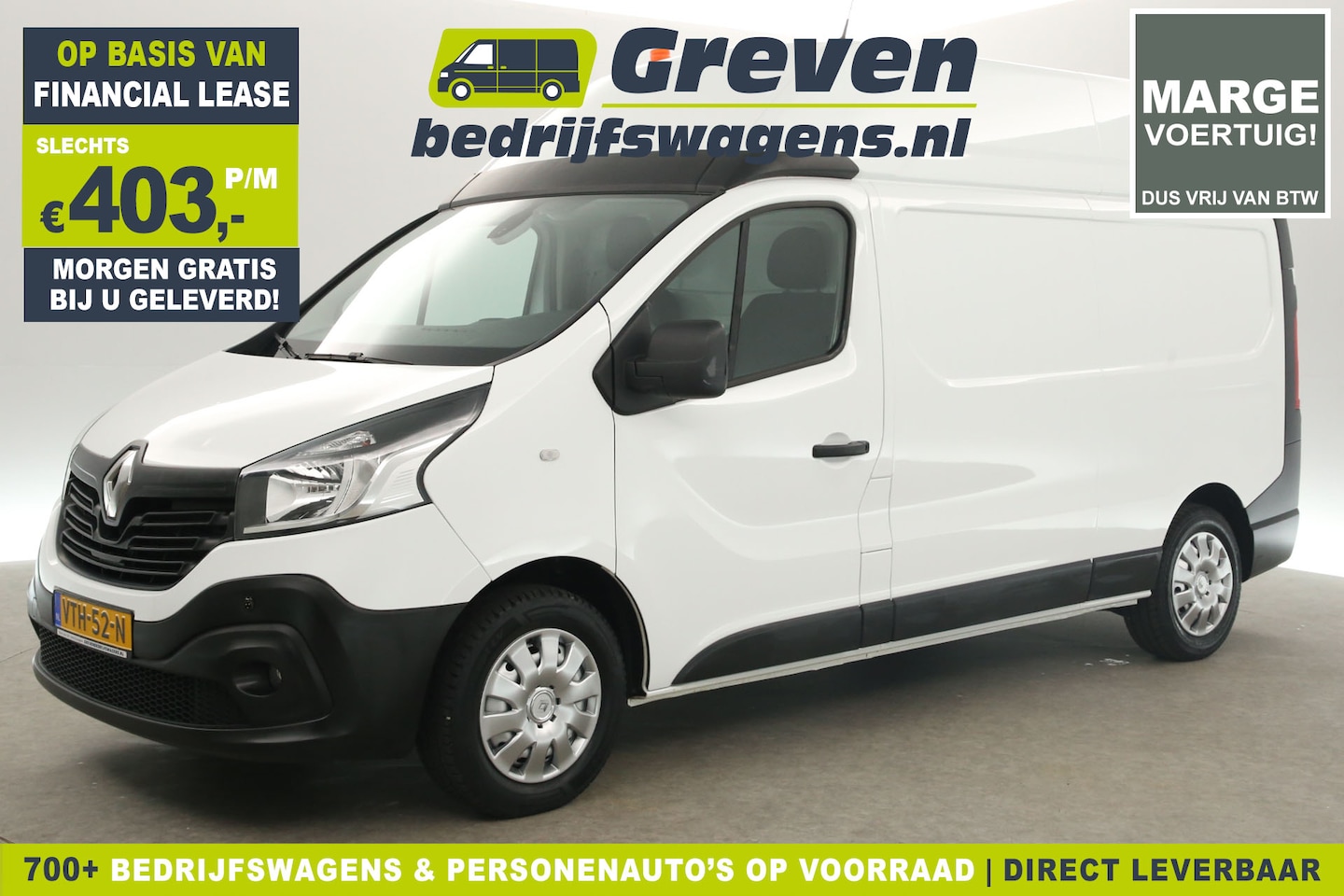 Renault Trafic - 1.6 dCi T29 L2H2 Marge | Airco Parkeersensoren Bluetooth Elektrpakket Stoelverwarming - AutoWereld.nl