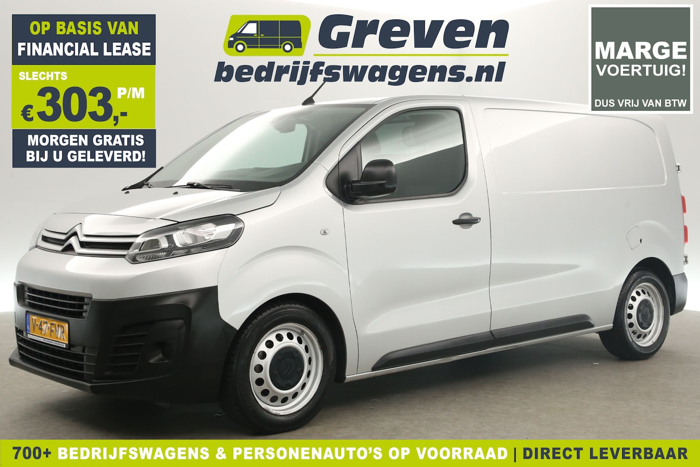 Citroën Jumpy - 1.6 BlueHDI L2H1 Marge Airco Cruise Carplay Navigatie PDC Lat-om-Lat Elektrpakket - AutoWereld.nl