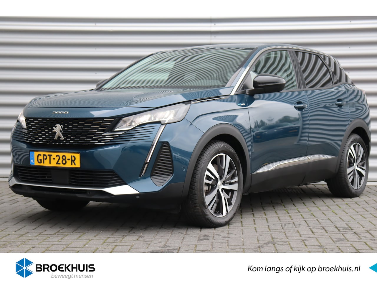 Peugeot 3008 - 1.6 HYBRID 225PK ALLURE PACK BUSINESS AUTOMAAT / NAVI / LEDER / CLIMA / LED / PDC / 18" LM - AutoWereld.nl