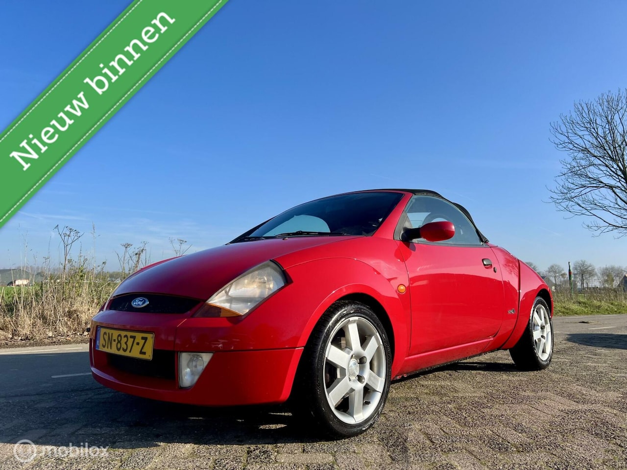 Ford Streetka - 1.6 Futura 1.6 Futura, BJ 2004, APK Okt 2025, Airco, Leer - AutoWereld.nl