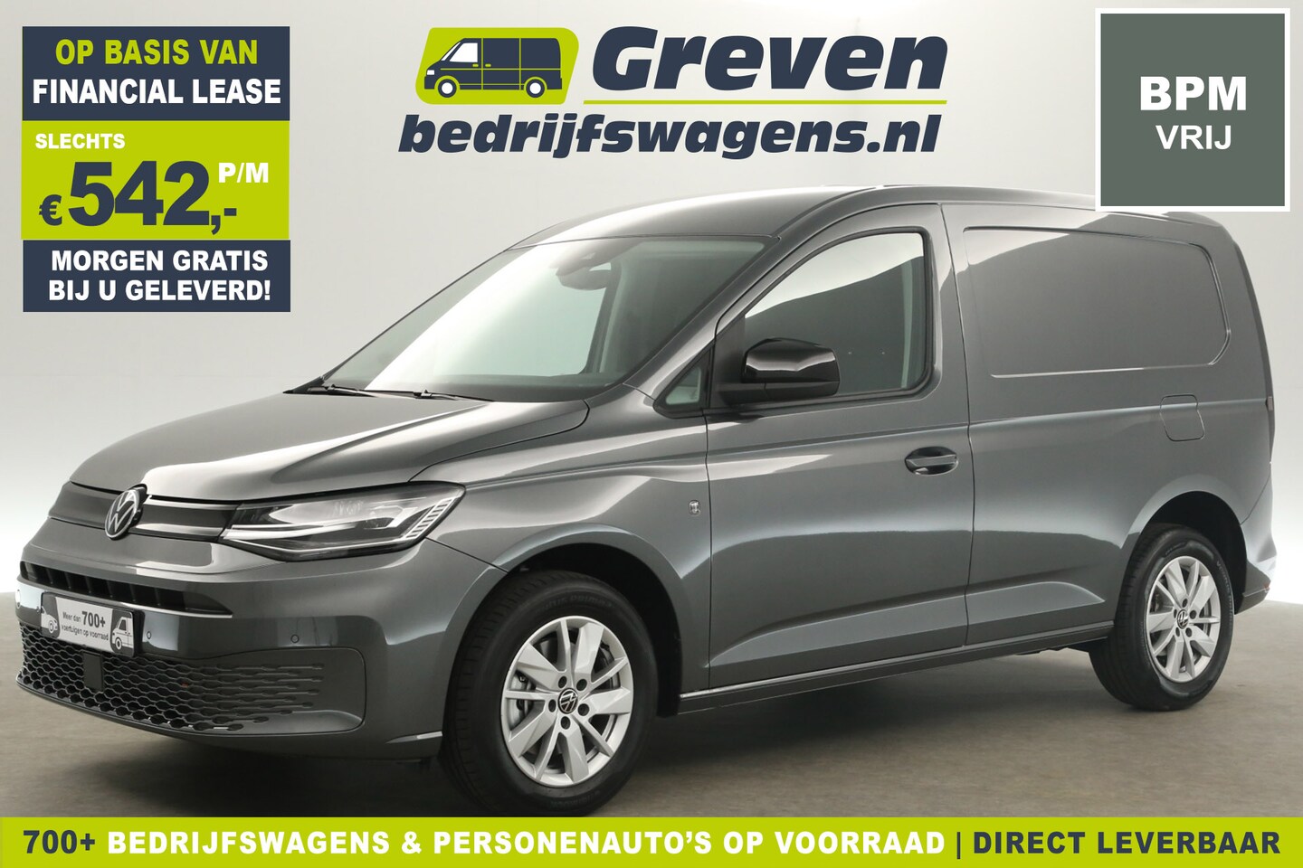 Volkswagen Caddy - 2.0 TDI Style L1H1 BPM Vrij | Automaat Airco Cruise Camera Carplay LED Navi Virtual DSG 16 - AutoWereld.nl