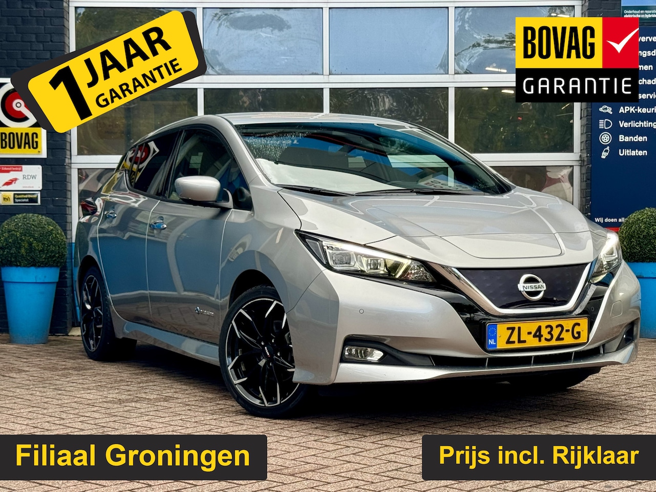 Nissan LEAF - *€2.000,- SUBSIDIE MOGELIJK!* Tekna 40 kWh | Adaptive Cruise Control | Apple Carplay | LED - AutoWereld.nl