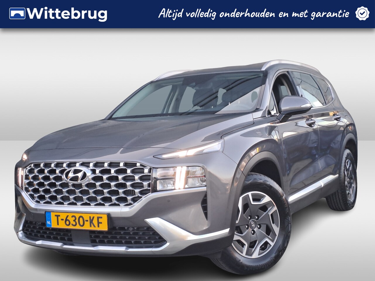 Hyundai Santa Fe - 1.6 T-GDI HEV Automaat Comfort 7-persoons |Lederen bekleding | Adaptive cruise control | S - AutoWereld.nl