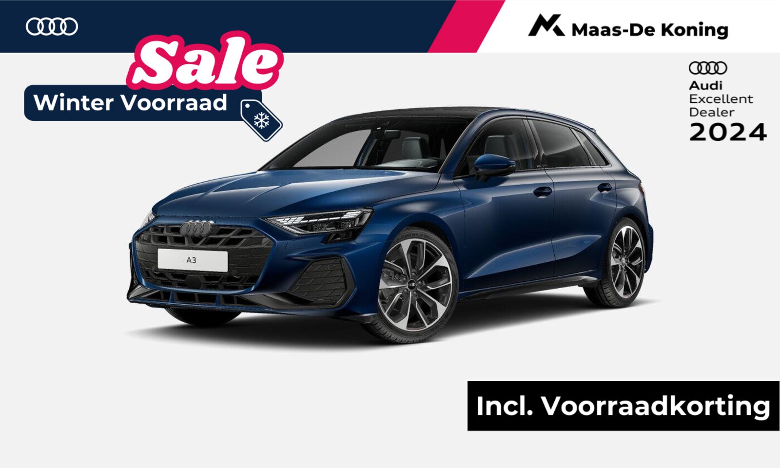 Audi A3 Sportback - 35 TFSI S edition 150 PK · 19" LM Velgen · SONOS Premium 3D · Assistentiepakket Rijden & P - AutoWereld.nl