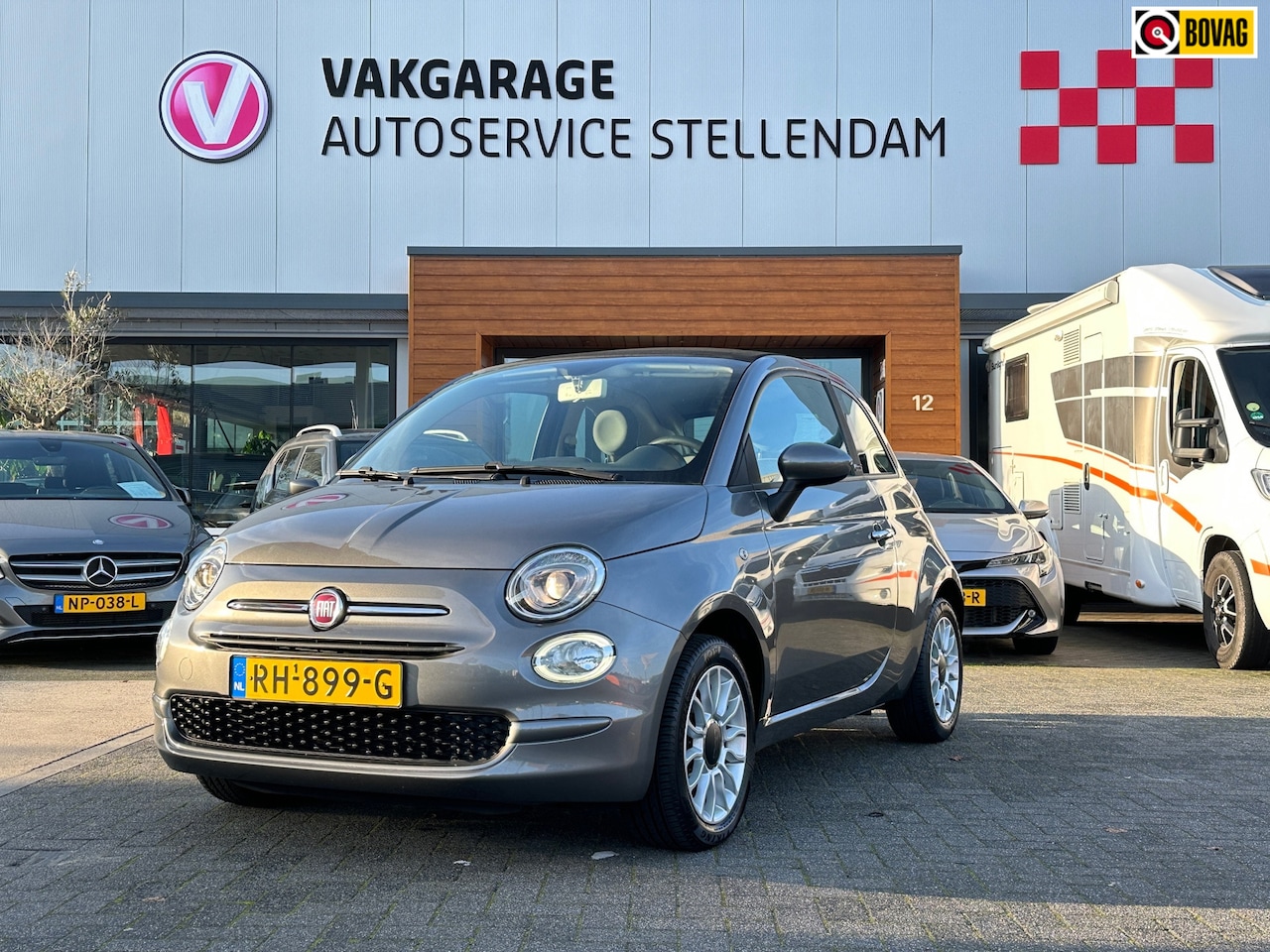 Fiat 500 C - 1.0 TwinAir Pop|Cruise Control|Airco|LED Dagrij|NL Auto|Elektr ramen - AutoWereld.nl