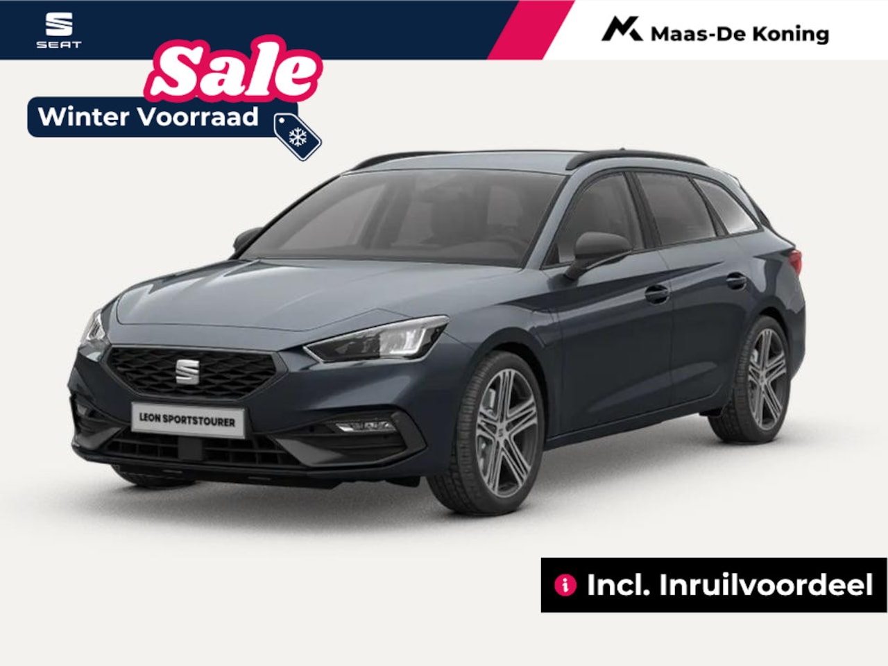 Seat Leon Sportstourer - Leon Sportstourer 1.5 TSI e-Hybrid FR PHEV First E k Stationwagen 6 versn. DSG | 18'' lich - AutoWereld.nl