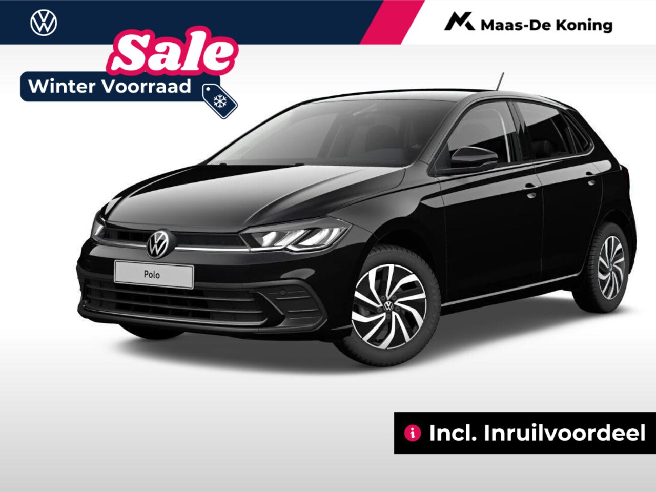 Volkswagen Polo - Life Edition, 1.0 TSI 95 pk 5 versn. Hand · Bluetooth telefoonvoorbereiding · Aircondition - AutoWereld.nl