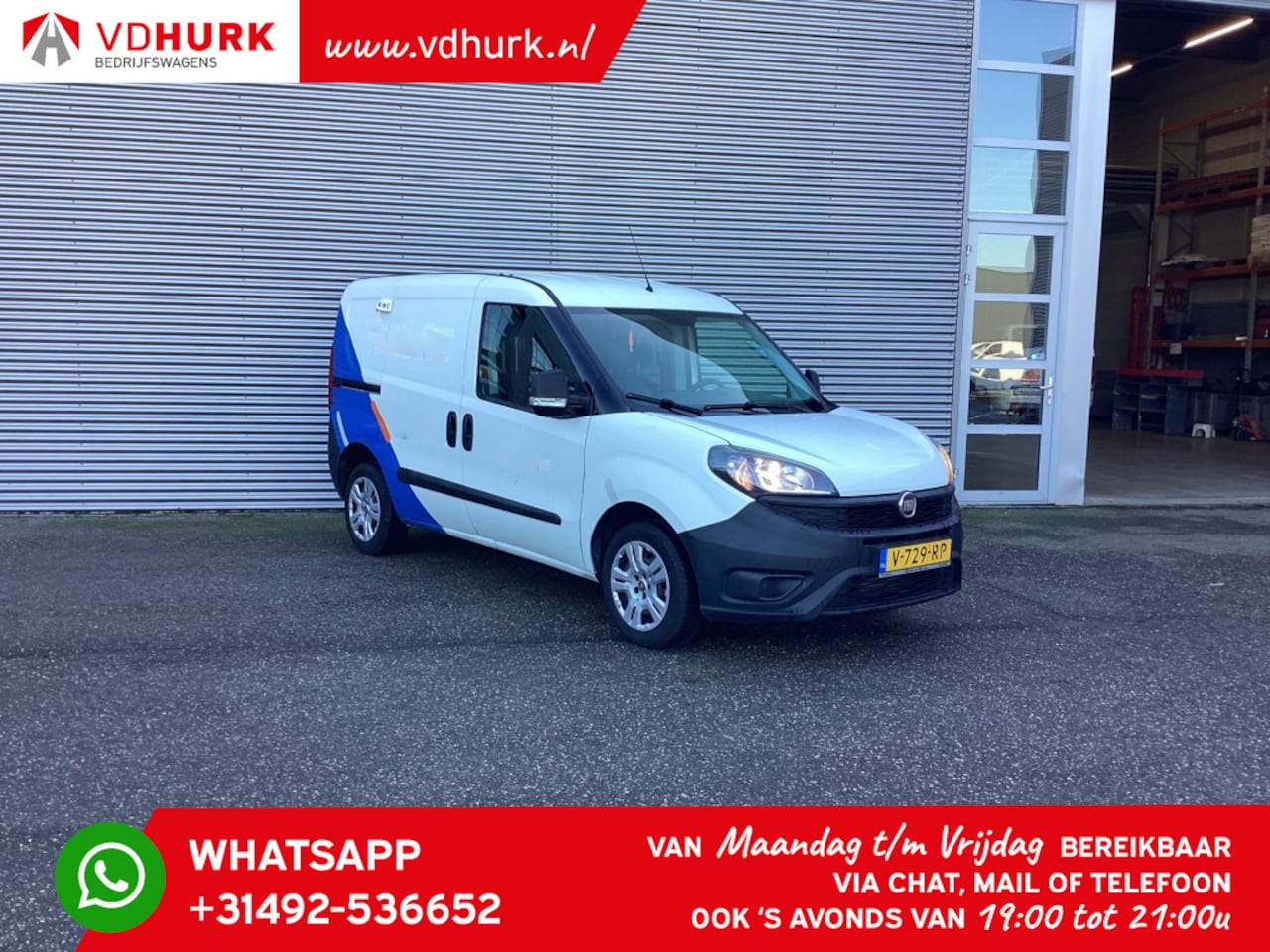 Fiat Doblò Cargo - 1.3 MJ EURO6 Bluetooth/ Airco/ APK tot 8-2025 - AutoWereld.nl