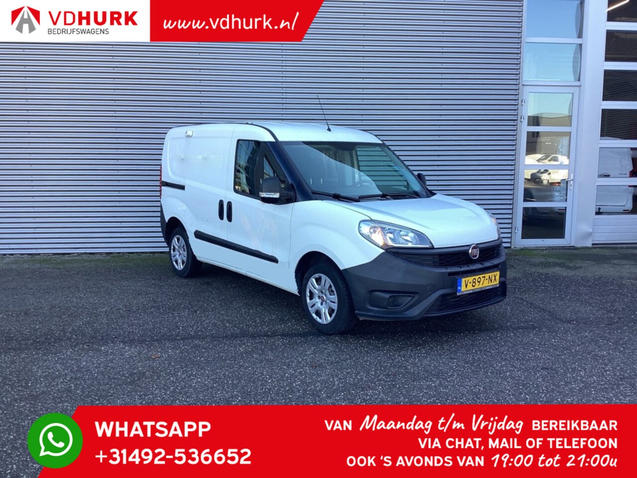 Fiat Doblò Cargo - 1.3 MJ EURO6 Bluetooth/ Airco/ APK tot 8-2025 - AutoWereld.nl