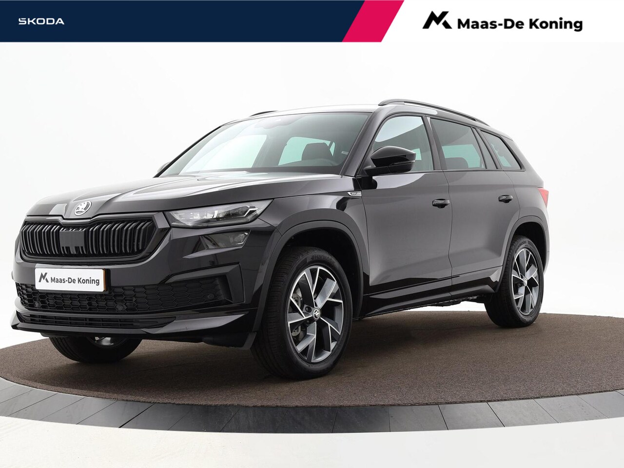 Skoda Kodiaq - 1.5 TSI 150pk DSG Sportline Business 7p. · Keyless · Camera · Inklap. Trekhaak · Matrix LE - AutoWereld.nl