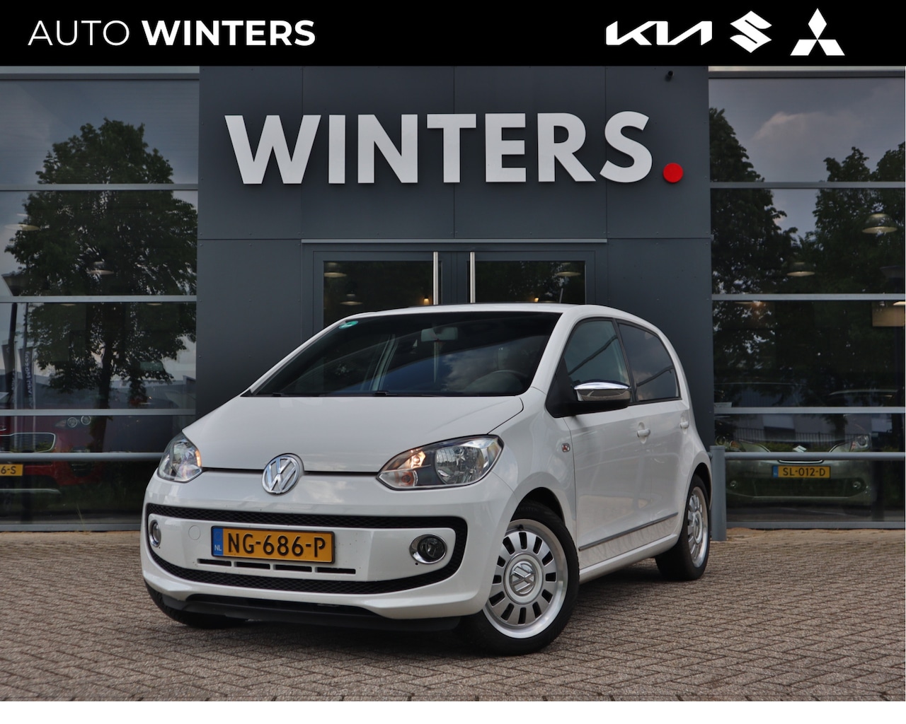 Volkswagen Up! - 1.0 high up! BlueMotion Nieuw binnen! Panodak Airco PDC Bluetooth 16"LMV Elek.Ramen+Spiege - AutoWereld.nl