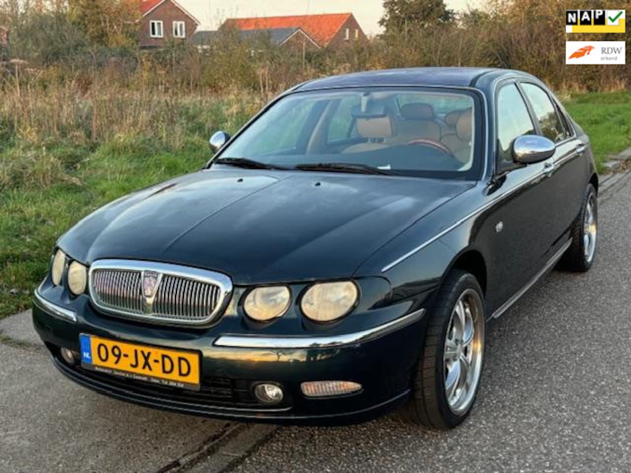 Rover 75 - 2.0 V6 Sterling ECC Audio/CD wisselaar Houtinleg Leder LMV 18" Cruisecontrol ABS Dealerond - AutoWereld.nl