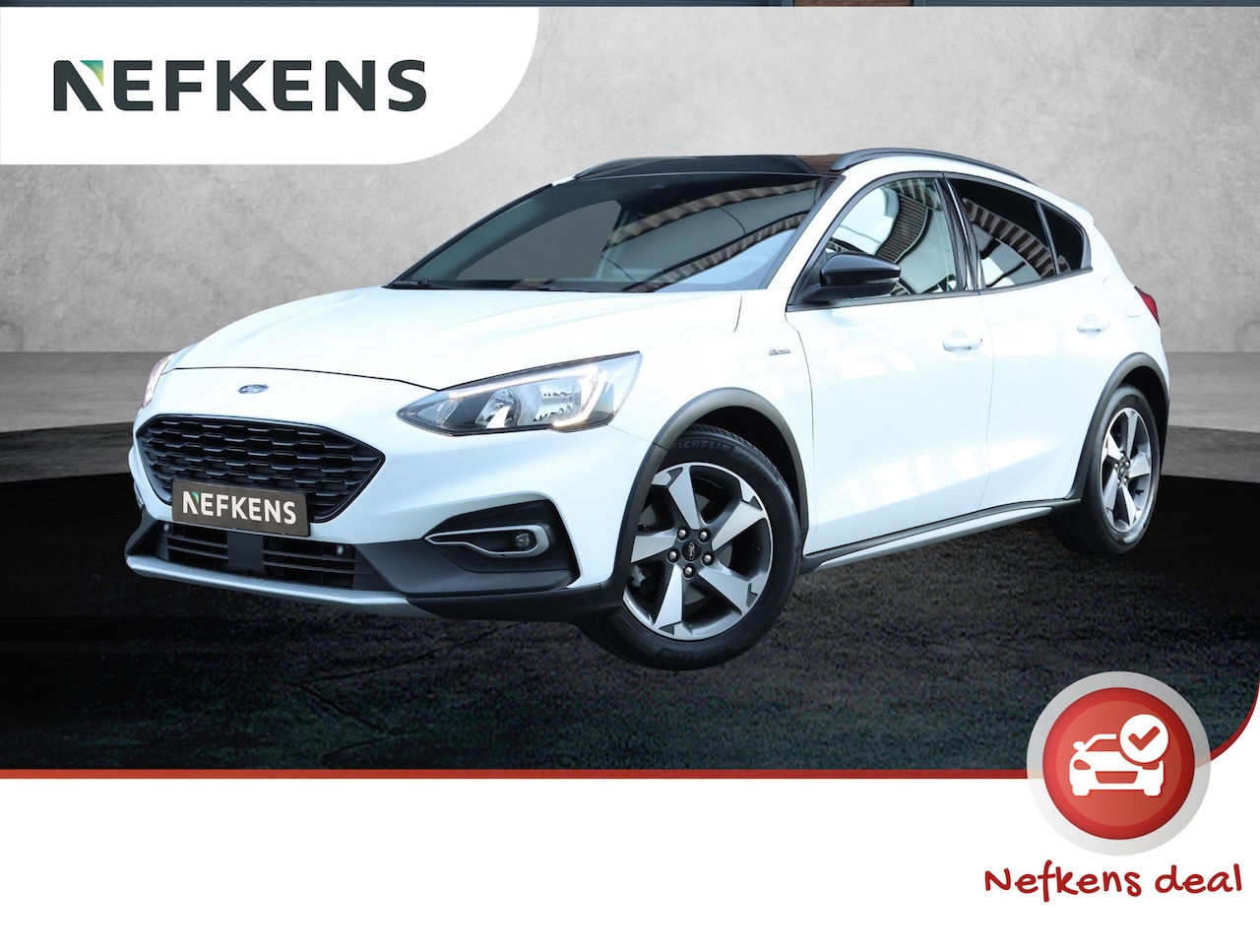 Ford Focus - 125pk E.B. Active (1ste eig./ZWART DAK/Winterpakket/Keyless/PDC/Climate/NAV./17"LMV) - AutoWereld.nl