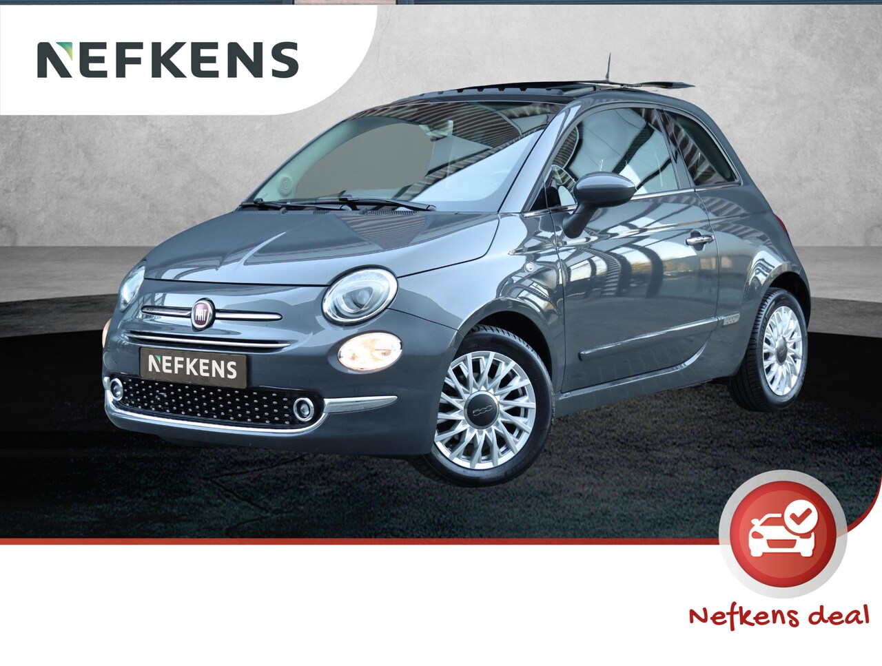 Fiat 500 - 85pk TwinAir Turbo Lounge (1ste eig./NAV./Glazen dak/PDC/Airco/Cruise control) - AutoWereld.nl