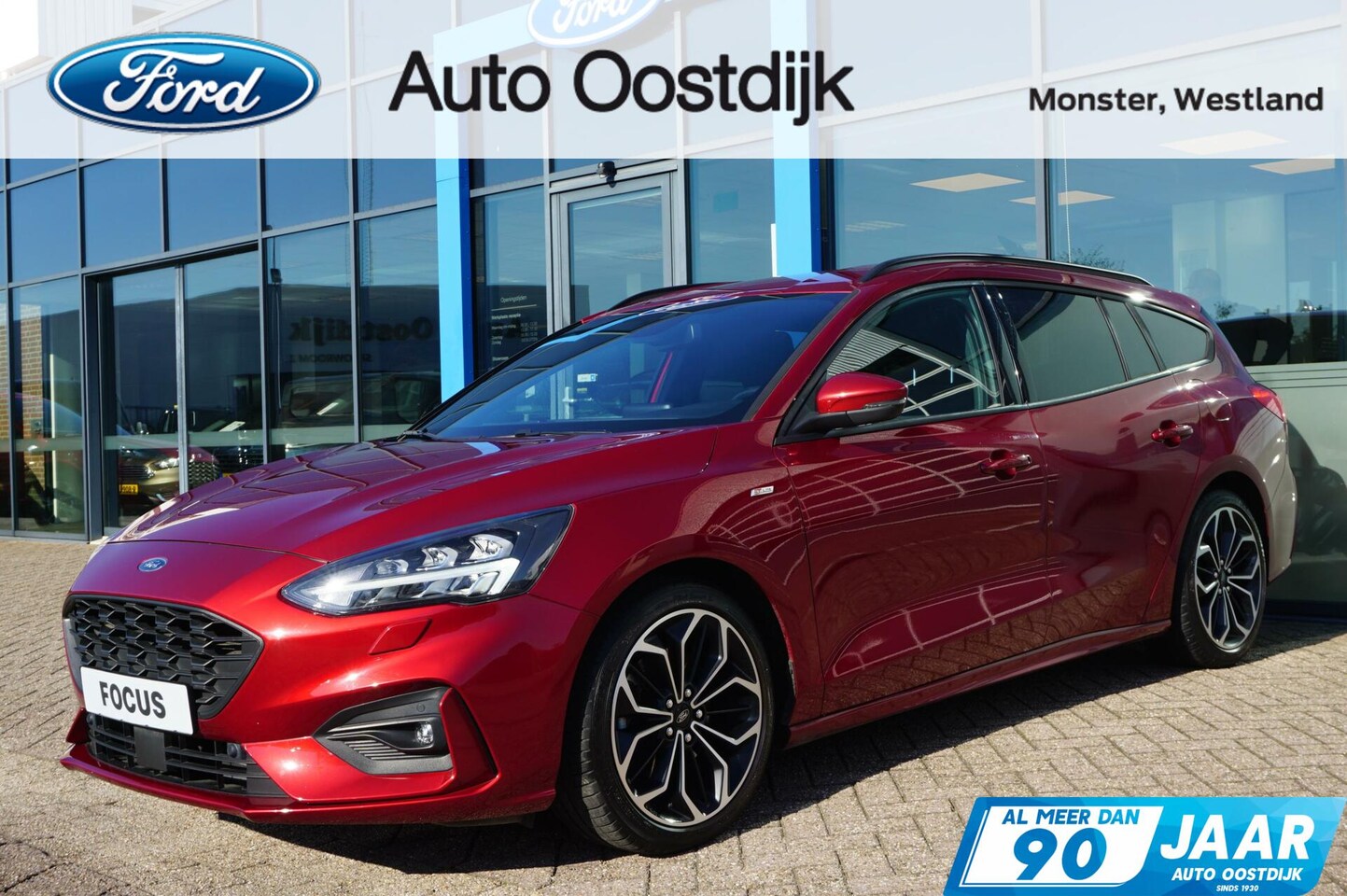 Ford Focus Wagon - 1.5 EcoBoost ST Line 182PK Automaat Afn. Trekhaak Adaptieve Cruise Stoelverwarming Navi Cl - AutoWereld.nl