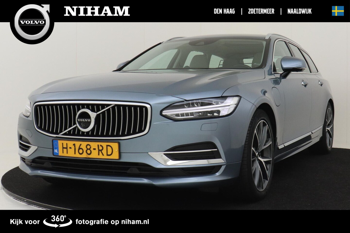 Volvo V90 - T8 AWD INSCRIPTION -INCL 24MND SELEKT GARANTIE|PANO.DAK|360°CAM|B&W-AUDIO|HEAD-UP DISP. - AutoWereld.nl