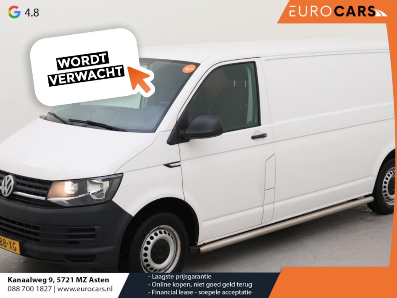 Volkswagen Transporter - 2.0 TDI 102pk L2H1 Trendline Airco Trekhaak Sidebars Euro6 - AutoWereld.nl