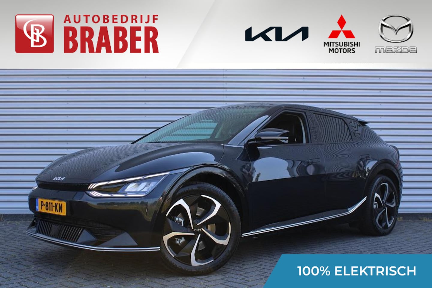 Kia EV6 - Plus Advanced AWD 77 kWh | 325PK | Meridian Audio | Navi | Adap. Cruise | 20" LM | Camera - AutoWereld.nl