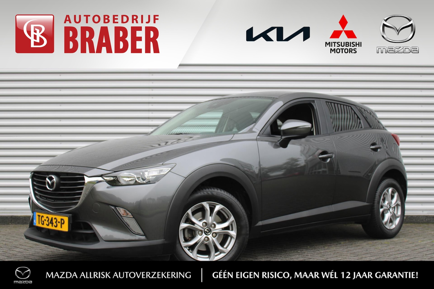 Mazda CX-3 - 2.0 SkyActiv-G 120 Dynamic | Automaat | Navi | 16" LM | Trekhaak | PDC | Cruise | - AutoWereld.nl