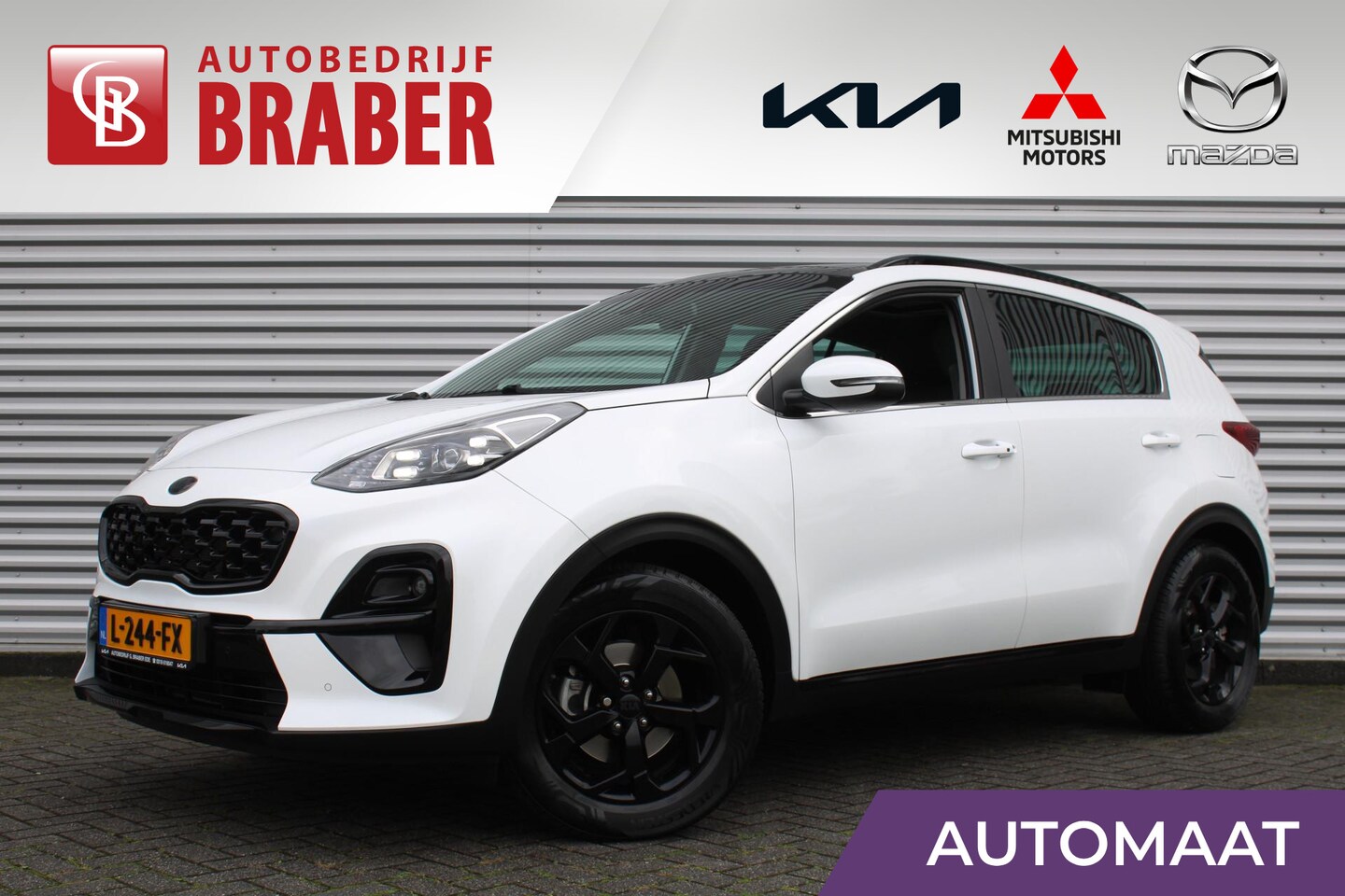 Kia Sportage - 1.6 T-GDI Black Edition | Automaat | Navi | Airco | Cruise | Camera | 17" LM | Trekhaak | - AutoWereld.nl