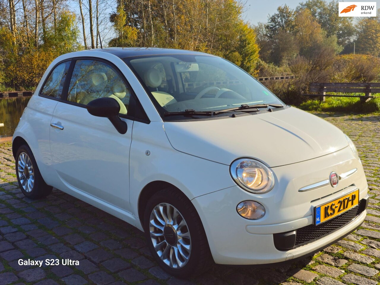 Fiat 500 - 1.2 Lounge 1e eigenaar elektrische ramen airco cv op afs - AutoWereld.nl