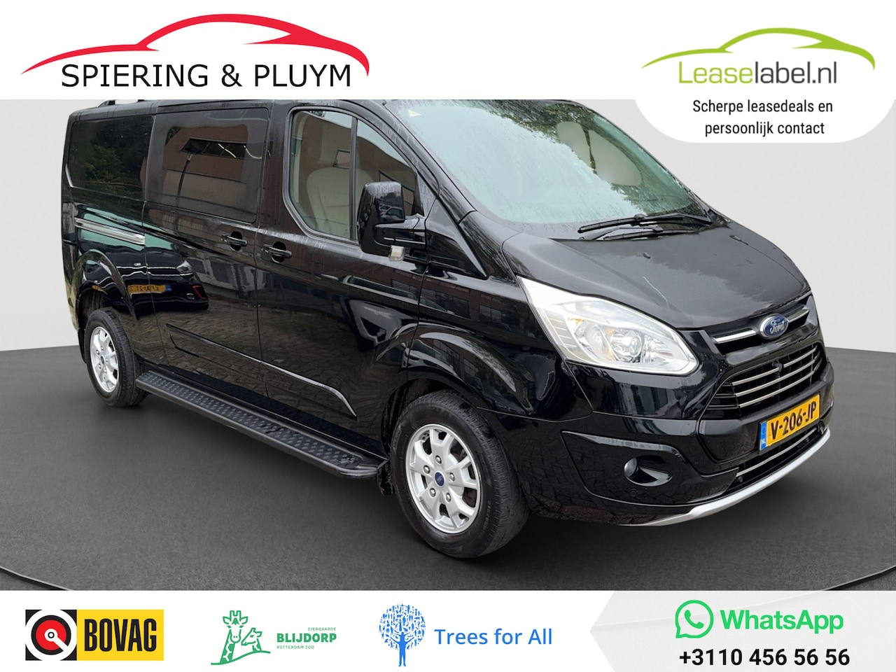 Ford Transit Custom - 310 2.0 TDCI L2H1 Limited DC | 2X Schuifdeur | Leder | Camera - AutoWereld.nl