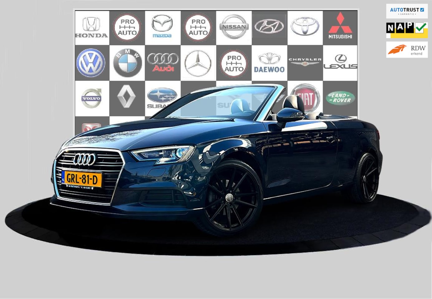 Audi A3 Cabriolet - 1.5 TFSI CoD Design Pro Line Plus 150PK Xenon_Leder_Stoelverw - AutoWereld.nl