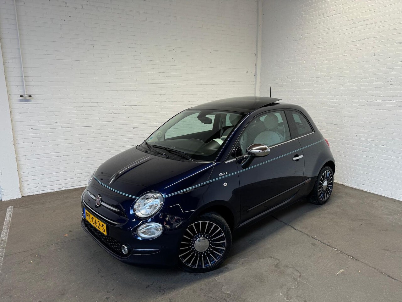 Fiat 500 - 0.9 TwinAir Turbo Riva|Panoram|Digitale teller|Groot Navi|Leder - AutoWereld.nl