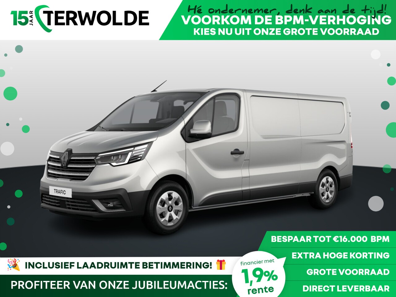 Renault Trafic - Gesloten Bestel L2H1 T30 dCi 130 6MT Advance | Achteruitrijcamera | Alarmsysteem | C-Shape - AutoWereld.nl