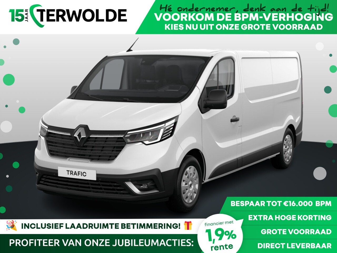 Renault Trafic - Gesloten Bestel L2H1 T30 dCi 150 6MT Advance | Achteruitrijcamera | C-Shape LED dagrijverl - AutoWereld.nl