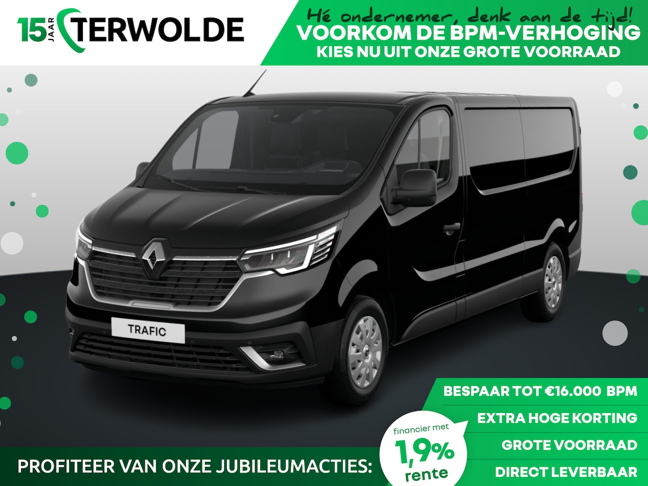 Renault Trafic - Gesloten Bestel L2H1 T30 dCi 130 6MT Advance | Achteruitrijcamera | C-Shape LED dagrijverl - AutoWereld.nl