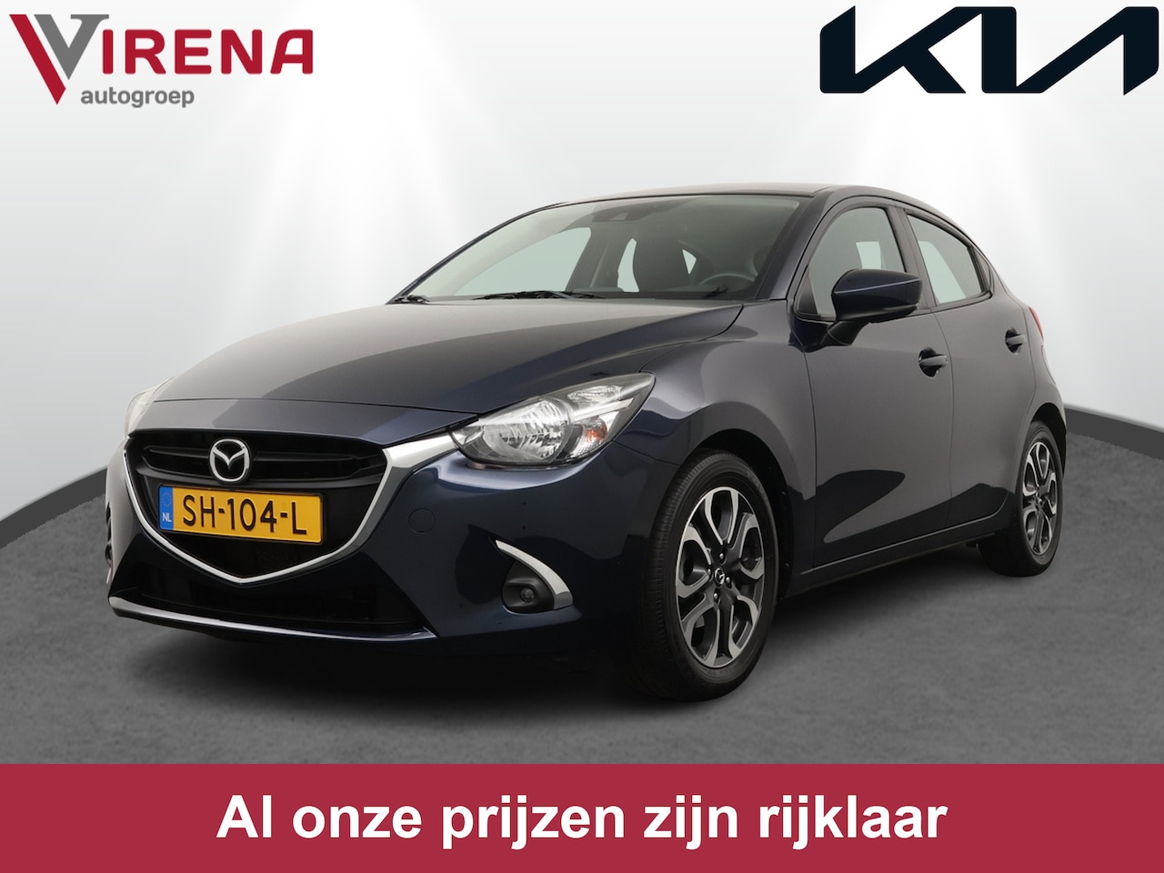 Mazda 2 - 1.5 Skyactiv-G Dynamic+ - Navigatie - Cruise Control - Airco - Trekhaak - Keyless - 12 Maa - AutoWereld.nl