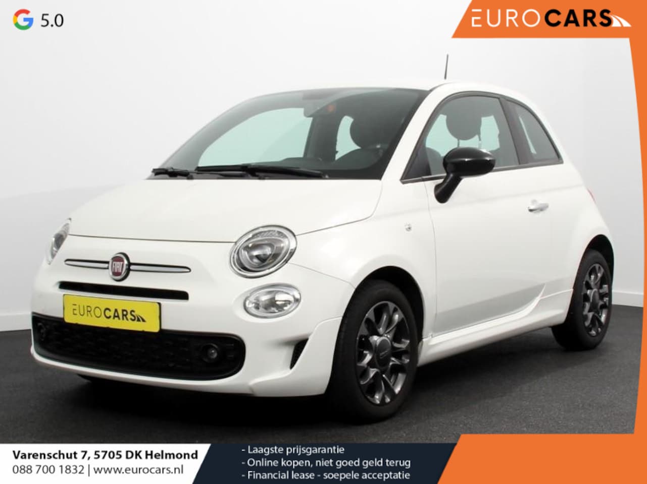 Fiat 500 - 1.0 Hybrid Sport | Climate control | Cruise control | Apple carplay / Andriod auto | Licht - AutoWereld.nl