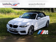 BMW 2-serie Cabrio - 218i M Sport Leder Harman Kardon Led koplampen Navi Clima Verwarmbare stoelen M-stuur