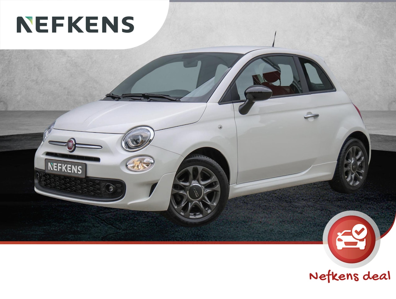 Fiat 500 - 69pk Hybrid Connect (1ste eig./Cruise/Airco/DAB/7"scherm/AppleCarPlay/Halfleer) - AutoWereld.nl