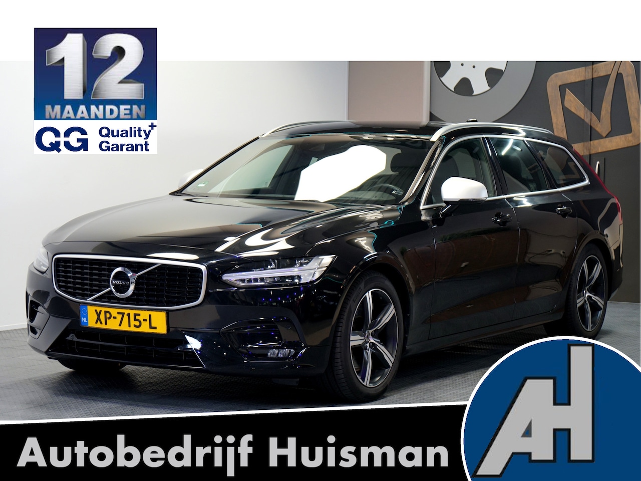 Volvo V90 - 2.0 T4 140kW/190pk Aut8 Business Sport FULL LED HIGH BEAM + HARMAN/KARDON + EL.TREKHAAK + - AutoWereld.nl