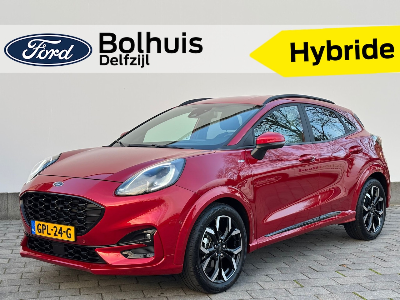 Ford Puma - EcoBoost Hybrid 125 pk ST-Line X | Camera | LED | B&O | Half leer | 18" | Apple Carplay | - AutoWereld.nl