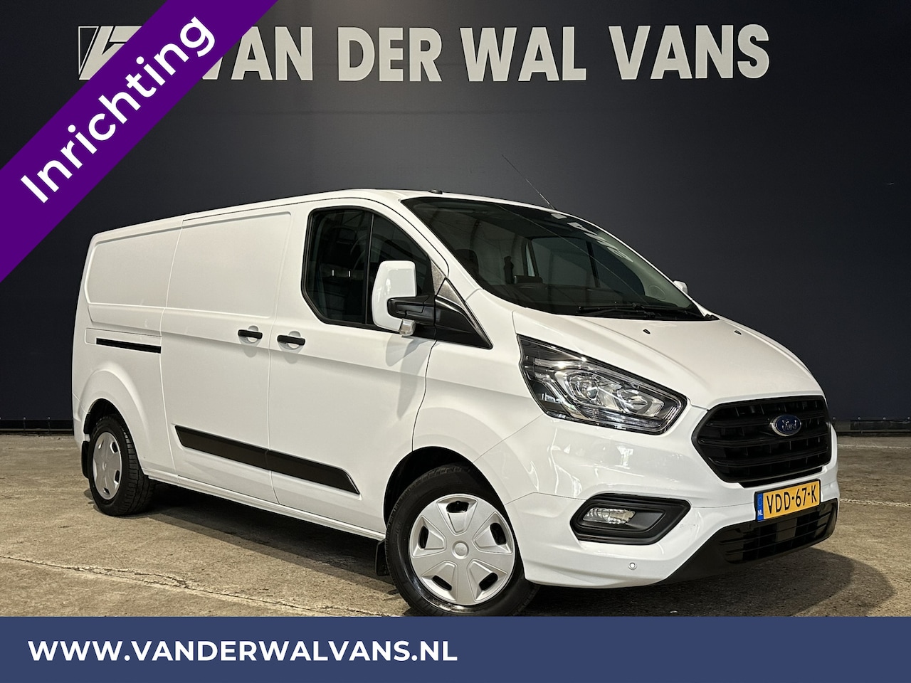 Ford Transit Custom - 2.0 TDCI 170pk Automaat L2H1 inrichting Euro6 Airco | 2x Zijdeur | Navigatie Apple Carplay - AutoWereld.nl