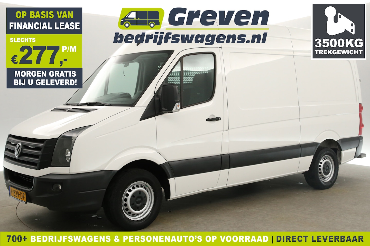 Volkswagen Crafter - 2.0 TDI L2H2 3500KG Trekgew. Werkbus Airco Cruise Elektrpakket Kasten Schuifdeur Trekhaak - AutoWereld.nl