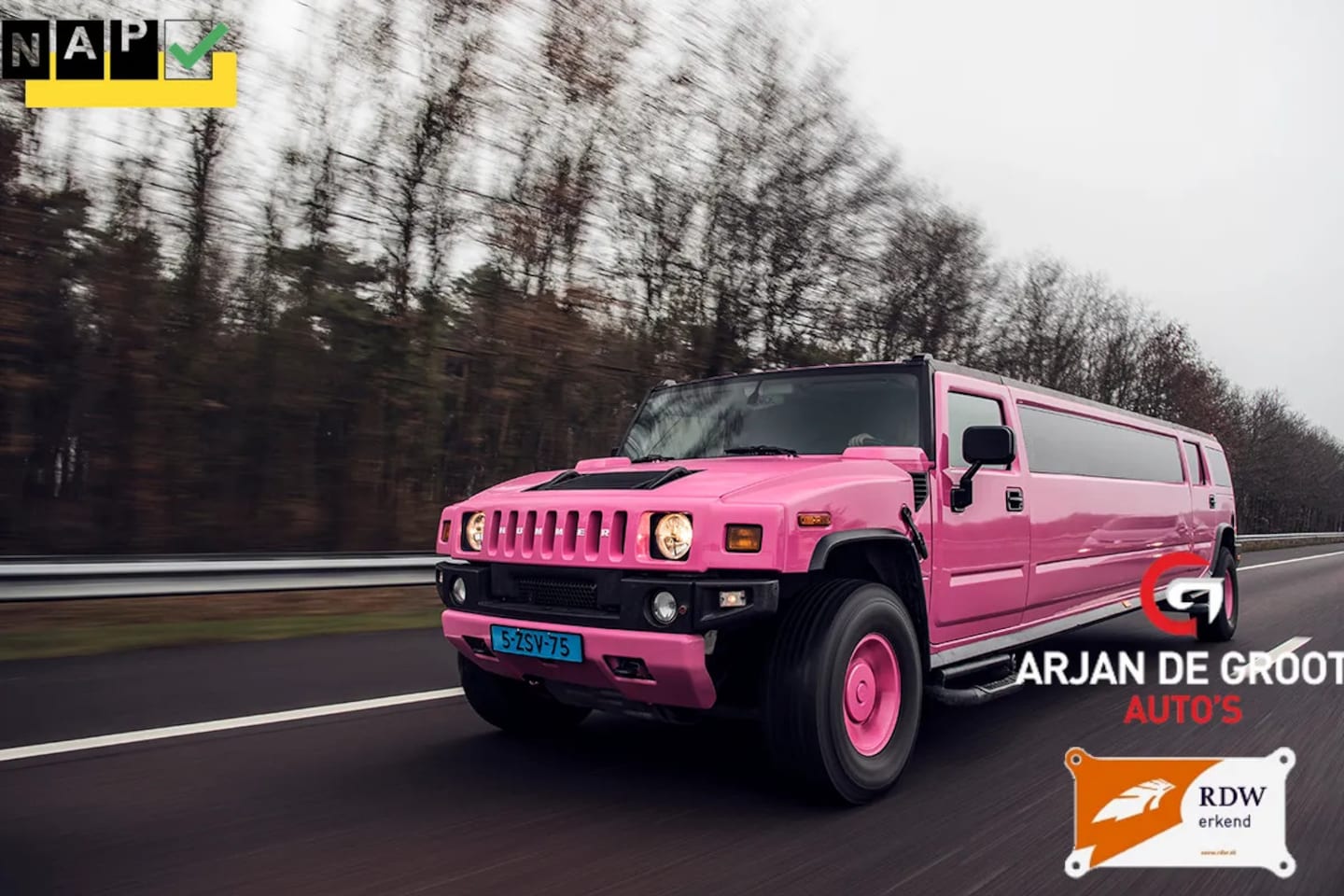 Hummer H2 - STRETCH V8 LIMOUSINE Veel opties UNIEK! - AutoWereld.nl