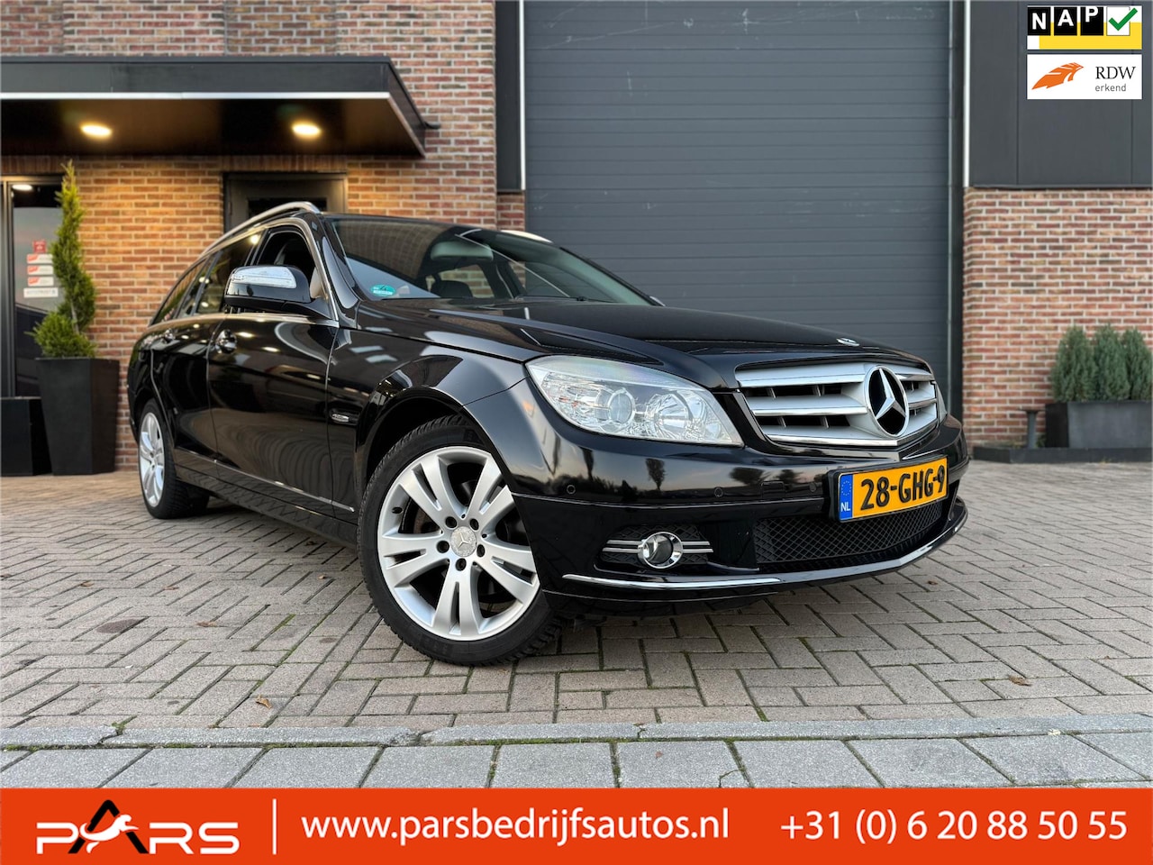 Mercedes-Benz C-klasse Estate - 220 CDI Business Class Avantgarde Automaat Navi Airco Elk.Ramen Cruise Control Trekhaak - AutoWereld.nl