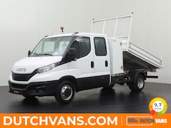 Iveco Daily - 35C14 Kipper Dubbele Cabine | 3500Kg Trekhaak | Toolbox | Airco | Cruise | 6-Persoons