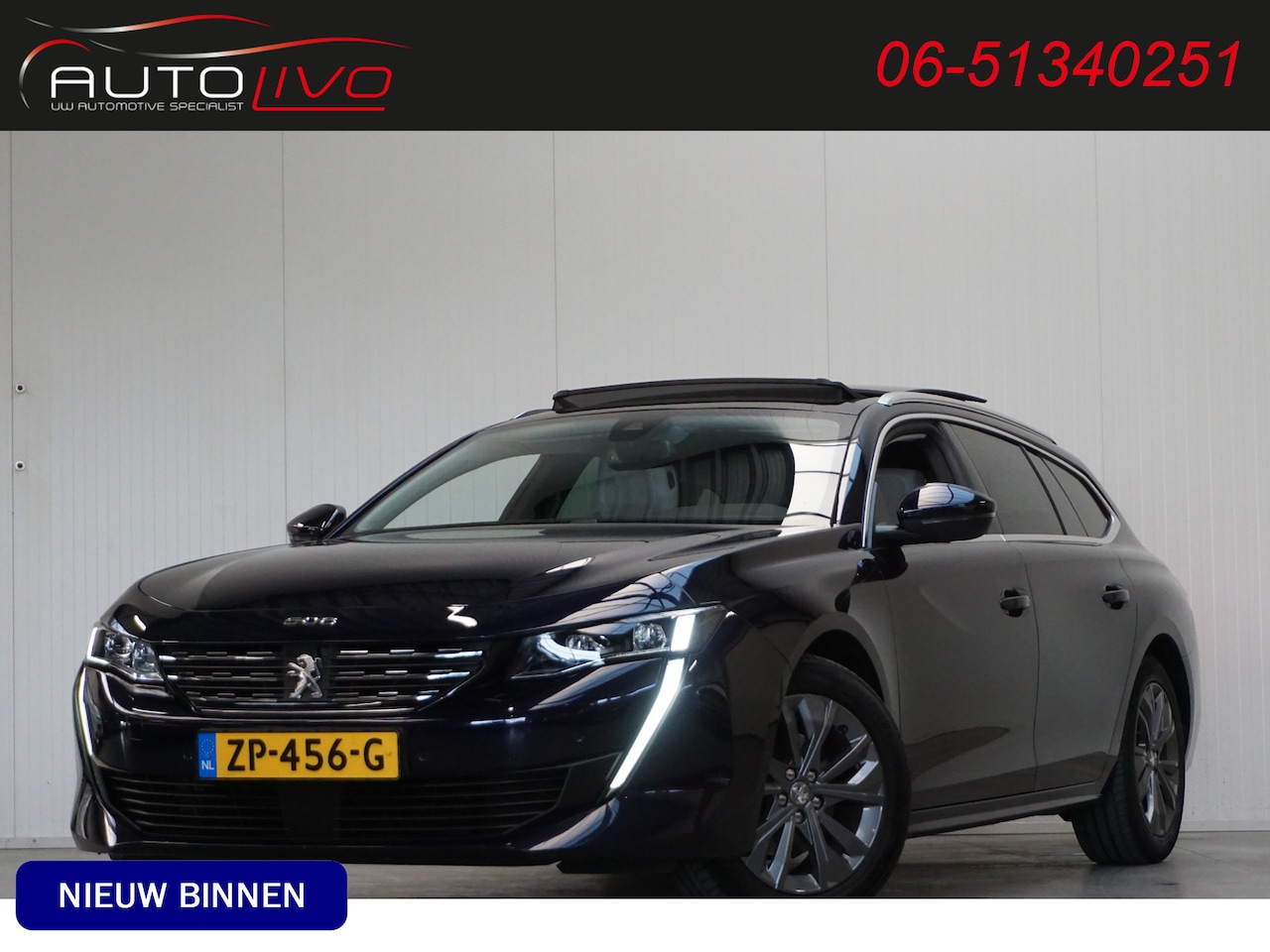 Peugeot 508 SW - 1.5 BlueHDI Blue Lease Allure AUTOMAAT! LED G. NAVI PANO CLIMA PDC etc. - AutoWereld.nl