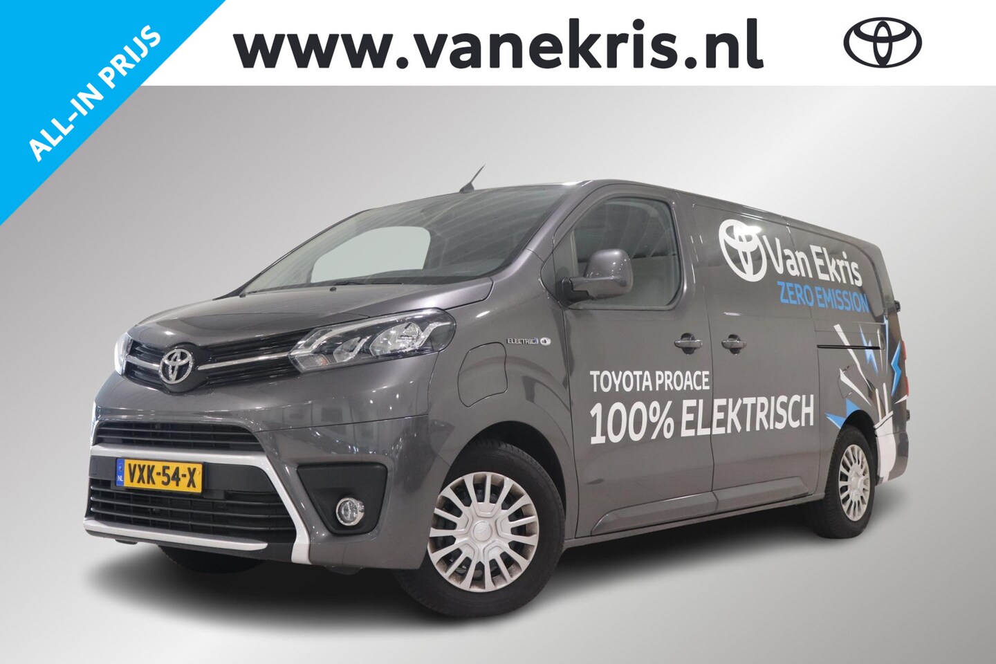 Toyota ProAce Electric Worker - Extra Range Prof Long 75 kWh , met lat om lat, Laadvloer betonplex, NAVI, Apple Carplay/An - AutoWereld.nl