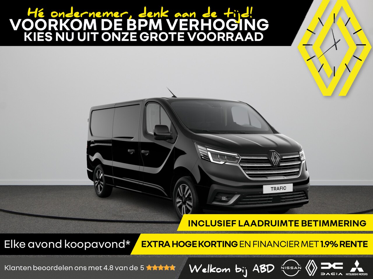 Renault Trafic - GB L2H1 T30 dCi 150 6EDC Extra | Achteruitrijcamera | Alarmsysteem | Blind Spot Warning - AutoWereld.nl