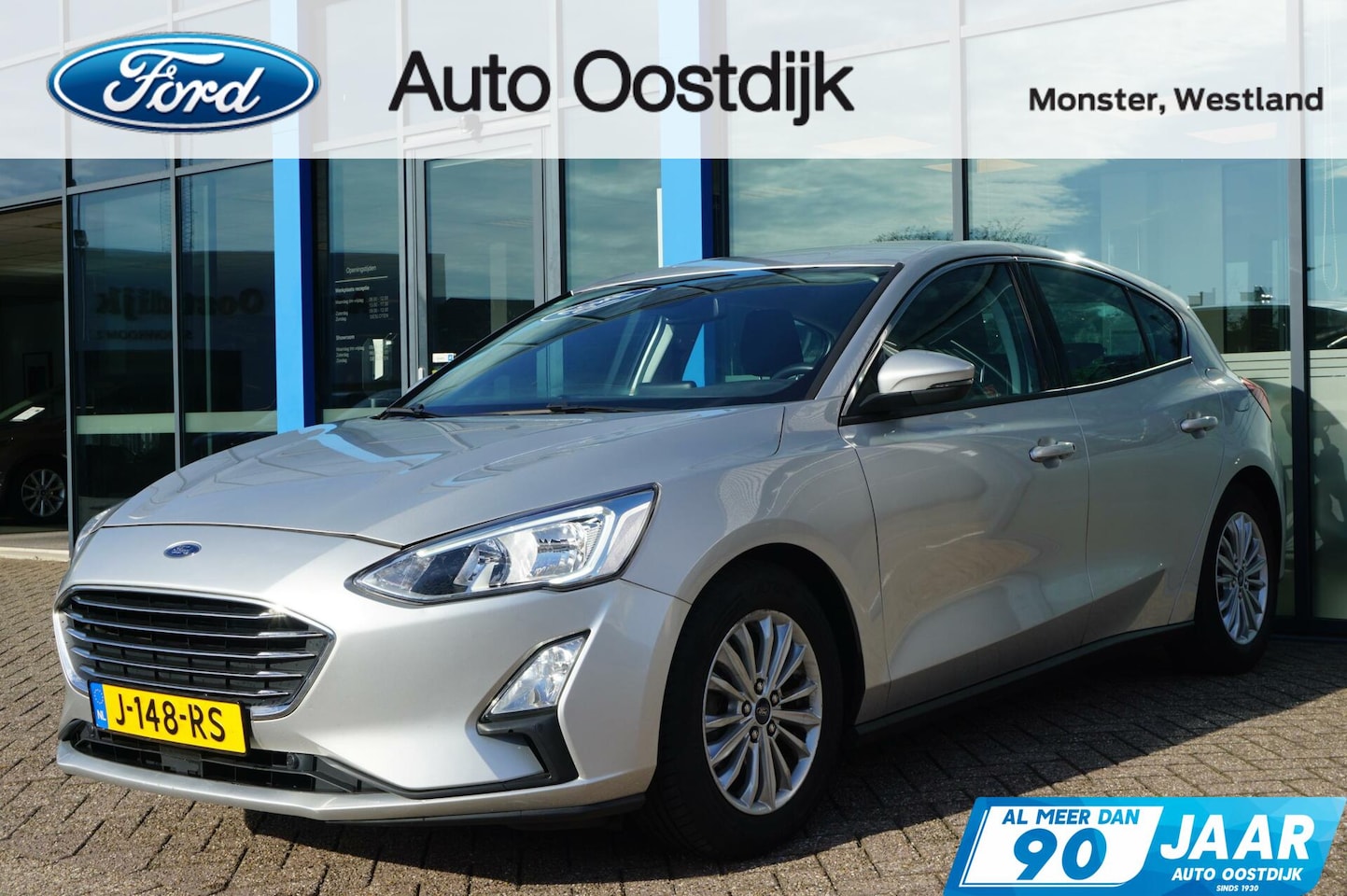 Ford Focus - 1.0 EcoBoost Titanium 125PK Cruise Navi Climate Parkeersensoren Keyless Carplay 16 Inch Ve - AutoWereld.nl