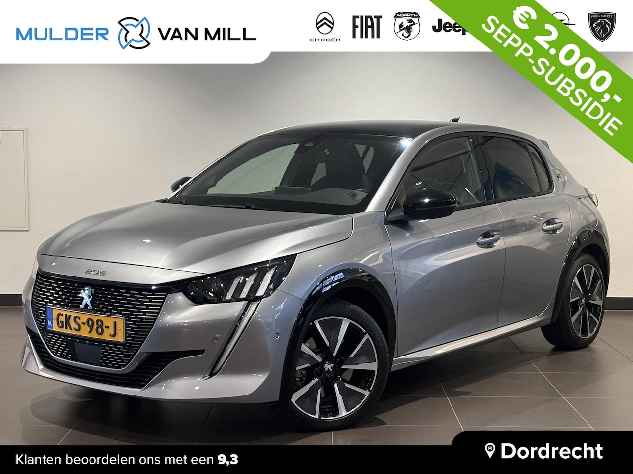 Peugeot e-208 - 5-deurs GT-Line EV 3-FASEN 50kWh 136pk AUTOMAAT | PANODAK | KEYLESS ENTRY | STOELVERW. | A - AutoWereld.nl